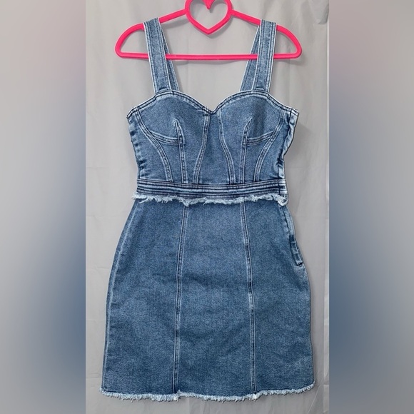 7 For All Mankind Dresses & Skirts - 7 Seven For All Mankind Fray Denim Dress Size S